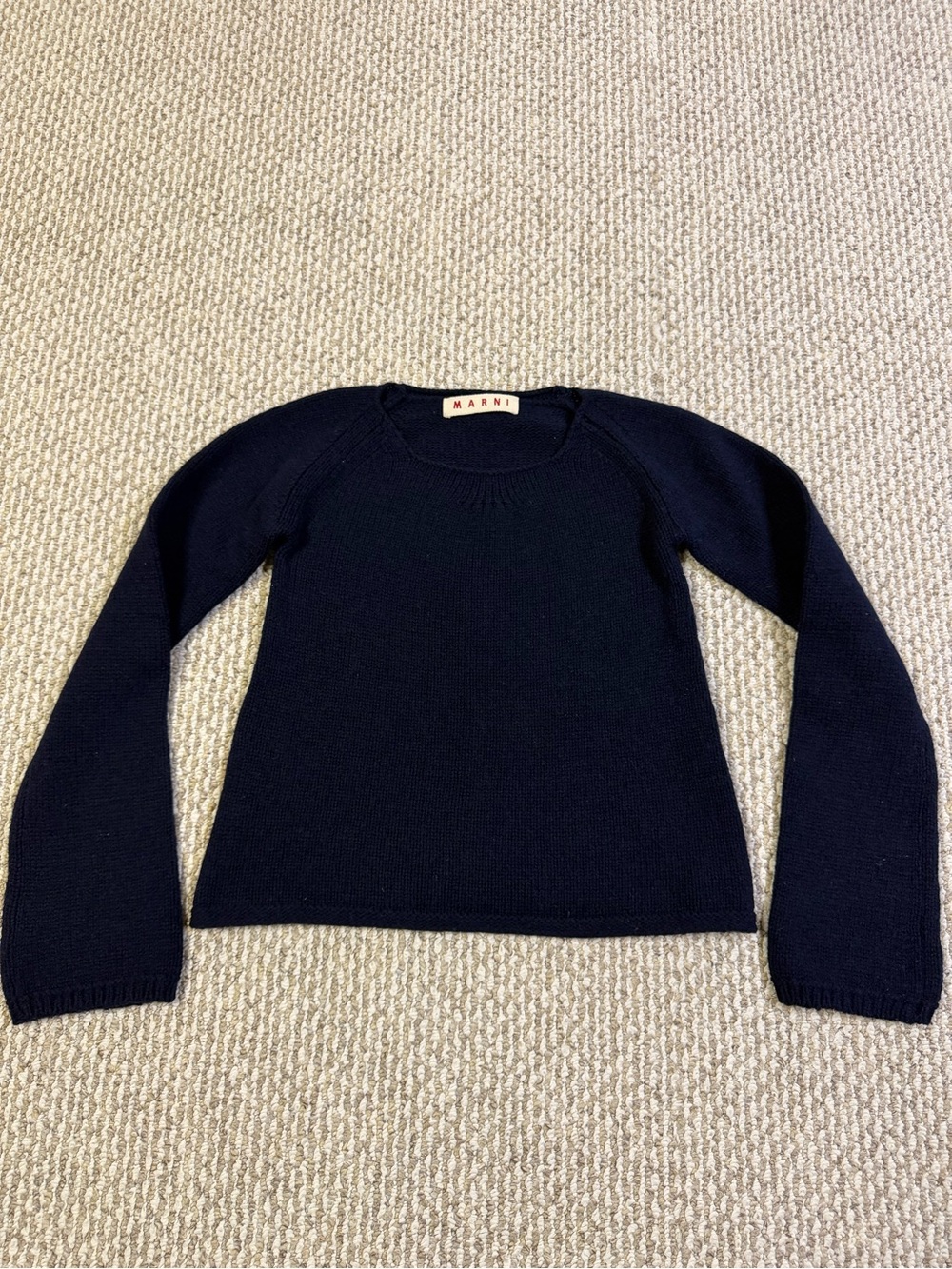 EUC Marni Wool Crewneck Sweater - Navy